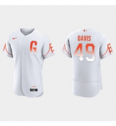 Men San Francisco Giants 49 Jaylin Davis Men 2021 City Connect Authentic White Jersey Men San Francisco Giants 49 Jaylin Davis Men 2021 City Connect Authentic White Jersey