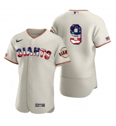 Men San Francisco Giants 9 Brandon Belt Men Nike Cream Fluttering USA Flag Limited Edition Flex Base MLB Jersey Men San Francisco Giants 9 Brandon Belt Men Nike Cream Fluttering USA Flag Limited Edition Flex Base MLB Jersey