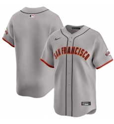 Men San Francisco Giants Blank Grey Away Limited Stitched Baseball Jersey Men San Francisco Giants Blank Grey Away Limited Stitched Baseball Jersey