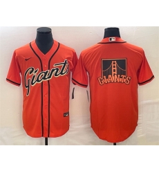 Men San Francisco Giants Orange Team Big Logo Cool Base Stitched Baseball JerseyS Men San Francisco Giants Orange Team Big Logo Cool Base Stitched Baseball JerseyS