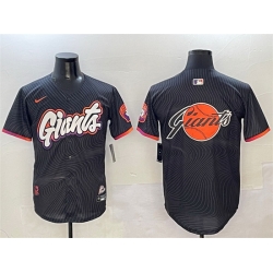 Men San Francisco Giants Team Big Logo Anthracite 2025 City Connect Limited Stitched Baseball Jersey 002