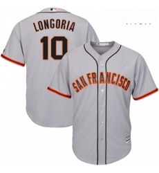 Mens Majestic San Francisco Giants 10 Evan Longoria Replica Grey Road Cool Base MLB Jersey Mens Majestic San Francisco Giants 10 Evan Longoria Replica Grey Road Cool Base MLB Jersey