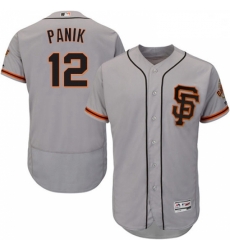 Mens Majestic San Francisco Giants 12 Joe Panik Grey Alternate Flex Base Authentic Collection MLB Jersey Mens Majestic San Francisco Giants 12 Joe Panik Grey Alternate Flex Base Authentic Collection MLB Jersey