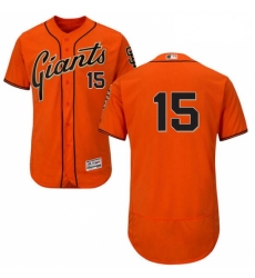 Mens Majestic San Francisco Giants 15 Bruce Bochy Orange Alternate Flex Base Authentic Collection MLB Jersey Mens Majestic San Francisco Giants 15 Bruce Bochy Orange Alternate Flex Base Authentic Collection MLB Jersey