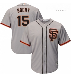 Mens Majestic San Francisco Giants 15 Bruce Bochy Replica Grey Road 2 Cool Base MLB Jersey Mens Majestic San Francisco Giants 15 Bruce Bochy Replica Grey Road 2 Cool Base MLB Jersey