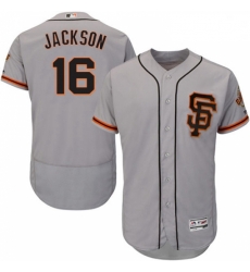 Mens Majestic San Francisco Giants 16 Austin Jackson Grey Alternate Flex Base Authentic Collection MLB Jersey Mens Majestic San Francisco Giants 16 Austin Jackson Grey Alternate Flex Base Authentic Collection MLB Jersey