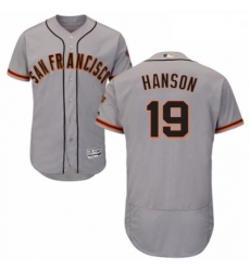 Mens Majestic San Francisco Giants 19 Alen Hanson Grey Road Flex Base Authentic Collection MLB Jersey Mens Majestic San Francisco Giants 19 Alen Hanson Grey Road Flex Base Authentic Collection MLB Jersey