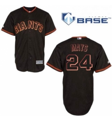 Mens Majestic San Francisco Giants 24 Willie Mays Authentic Black New Cool Base MLB Jersey Mens Majestic San Francisco Giants 24 Willie Mays Authentic Black New Cool Base MLB Jersey