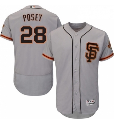 Mens Majestic San Francisco Giants 28 Buster Posey Grey Alternate Flex Base Authentic Collection MLB Jersey Mens Majestic San Francisco Giants 28 Buster Posey Grey Alternate Flex Base Authentic Collection MLB Jersey