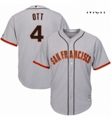 Mens Majestic San Francisco Giants 4 Mel Ott Replica Grey Road Cool Base MLB Jersey Mens Majestic San Francisco Giants 4 Mel Ott Replica Grey Road Cool Base MLB Jersey