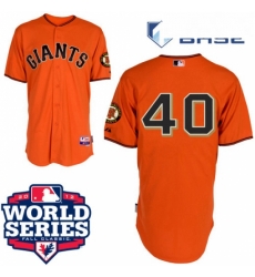 Mens Majestic San Francisco Giants 40 Madison Bumgarner Authentic Orange Cool Base 2012 World Series Patch MLB Jersey Mens Majestic San Francisco Giants 40 Madison Bumgarner Authentic Orange Cool Base 2012 World Series Patch MLB Jersey
