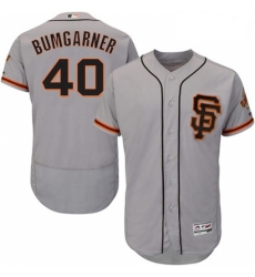 Mens Majestic San Francisco Giants 40 Madison Bumgarner Grey Alternate Flex Base Authentic Collection MLB Jersey Mens Majestic San Francisco Giants 40 Madison Bumgarner Grey Alternate Flex Base Authentic Collection MLB Jersey