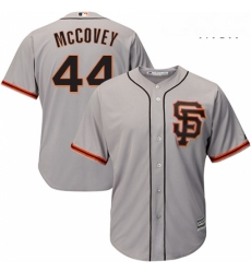 Mens Majestic San Francisco Giants 44 Willie McCovey Replica Grey Road 2 Cool Base MLB Jersey Mens Majestic San Francisco Giants 44 Willie McCovey Replica Grey Road 2 Cool Base MLB Jersey