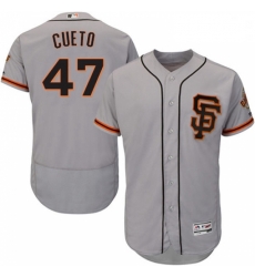 Mens Majestic San Francisco Giants 47 Johnny Cueto Grey Alternate Flex Base Authentic Collection MLB Jersey Mens Majestic San Francisco Giants 47 Johnny Cueto Grey Alternate Flex Base Authentic Collection MLB Jersey