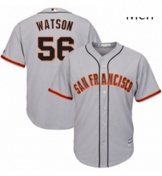 Mens Majestic San Francisco Giants 56 Tony Watson Replica Grey Road Cool Base MLB Jersey Mens Majestic San Francisco Giants 56 Tony Watson Replica Grey Road Cool Base MLB Jersey
