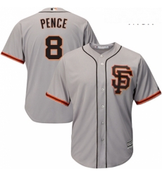 Mens Majestic San Francisco Giants 8 Hunter Pence Replica Grey Road 2 Cool Base MLB Jersey Mens Majestic San Francisco Giants 8 Hunter Pence Replica Grey Road 2 Cool Base MLB Jersey