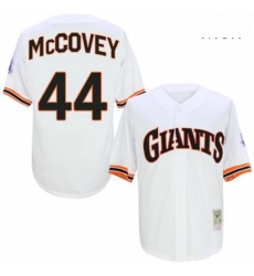 Mens Mitchell and Ness San Francisco Giants 44 Willie McCovey Replica White 1989 Throwback MLB Jersey Mens Mitchell and Ness San Francisco Giants 44 Willie McCovey Replica White 1989 Throwback MLB Jersey