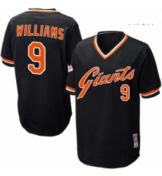 Mens Mitchell and Ness San Francisco Giants 9 Matt Williams Replica Black Throwback MLB Jersey Mens Mitchell and Ness San Francisco Giants 9 Matt Williams Replica Black Throwback MLB Jersey