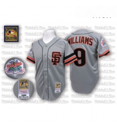 Mens Mitchell and Ness San Francisco Giants 9 Matt Williams Replica Grey Throwback MLB Jersey Mens Mitchell and Ness San Francisco Giants 9 Matt Williams Replica Grey Throwback MLB Jersey