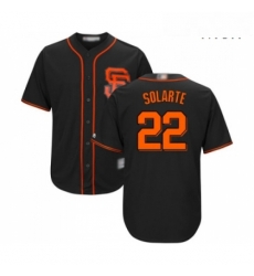 Mens San Francisco Giants 22 Yangervis Solarte Replica Black Alternate Cool Base Baseball Jersey Mens San Francisco Giants 22 Yangervis Solarte Replica Black Alternate Cool Base Baseball Jersey
