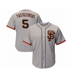 Men's San Francisco Giants #5 Mike Yastrzemski Grey Alternate Flex Base Authentic Collection Baseball Player Jersey Men's San Francisco Giants #5 Mike Yastrzemski Grey Alternate Flex Base Authentic Collection Baseball Player Jersey