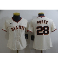 Women San Francisco Giants #28 Buster Posey Nike White 2021 City Connect Replica Player Jersey Women San Francisco Giants #28 Buster Posey Nike White 2021 City Connect Replica Player Jersey
