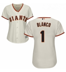 Womens Majestic San Francisco Giants 1 Gregor Blanco Replica Cream Home Cool Base MLB Jersey Womens Majestic San Francisco Giants 1 Gregor Blanco Replica Cream Home Cool Base MLB Jersey