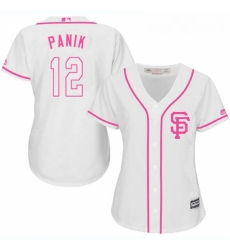 Womens Majestic San Francisco Giants 12 Joe Panik Authentic White Fashion Cool Base MLB Jersey Womens Majestic San Francisco Giants 12 Joe Panik Authentic White Fashion Cool Base MLB Jersey