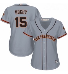 Womens Majestic San Francisco Giants 15 Bruce Bochy Authentic Grey Road Cool Base MLB Jersey Womens Majestic San Francisco Giants 15 Bruce Bochy Authentic Grey Road Cool Base MLB Jersey