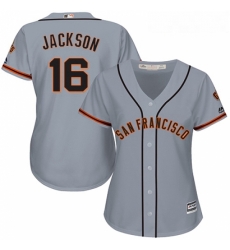 Womens Majestic San Francisco Giants 16 Austin Jackson Replica Grey Road Cool Base MLB Jersey Womens Majestic San Francisco Giants 16 Austin Jackson Replica Grey Road Cool Base MLB Jersey