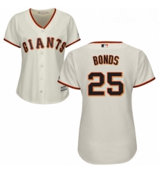 Womens Majestic San Francisco Giants 25 Barry Bonds Authentic Cream Home Cool Base MLB Jersey Womens Majestic San Francisco Giants 25 Barry Bonds Authentic Cream Home Cool Base MLB Jersey