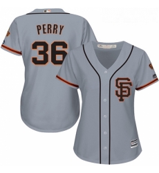 Womens Majestic San Francisco Giants 36 Gaylord Perry Replica Grey Road 2 Cool Base MLB Jersey Womens Majestic San Francisco Giants 36 Gaylord Perry Replica Grey Road 2 Cool Base MLB Jersey