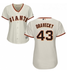 Womens Majestic San Francisco Giants 43 Dave Dravecky Replica Cream Home Cool Base MLB Jersey Womens Majestic San Francisco Giants 43 Dave Dravecky Replica Cream Home Cool Base MLB Jersey