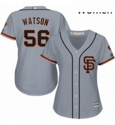 Womens Majestic San Francisco Giants 56 Tony Watson Authentic Grey Road 2 Cool Base MLB Jersey Womens Majestic San Francisco Giants 56 Tony Watson Authentic Grey Road 2 Cool Base MLB Jersey