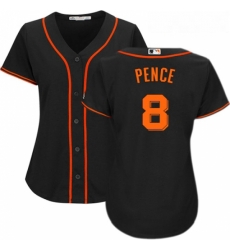 Womens Majestic San Francisco Giants 8 Hunter Pence Authentic Black Alternate Cool Base MLB Jersey Womens Majestic San Francisco Giants 8 Hunter Pence Authentic Black Alternate Cool Base MLB Jersey