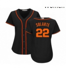 Womens San Francisco Giants 22 Yangervis Solarte Replica Black Alternate Cool Base Baseball Jersey Womens San Francisco Giants 22 Yangervis Solarte Replica Black Alternate Cool Base Baseball Jersey