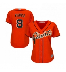 Womens San Francisco Giants 8 Gerardo Parra Replica Orange Alternate Cool Base Baseball Jersey Womens San Francisco Giants 8 Gerardo Parra Replica Orange Alternate Cool Base Baseball Jersey