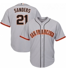 Youth Majestic San Francisco Giants 21 Deion Sanders Replica Grey Road Cool Base MLB Jersey Youth Majestic San Francisco Giants 21 Deion Sanders Replica Grey Road Cool Base MLB Jersey