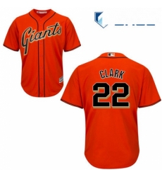 Youth Majestic San Francisco Giants 22 Will Clark Replica Orange Alternate Cool Base MLB Jersey Youth Majestic San Francisco Giants 22 Will Clark Replica Orange Alternate Cool Base MLB Jersey
