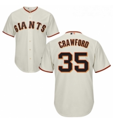 Youth Majestic San Francisco Giants 35 Brandon Crawford Replica Cream Home Cool Base MLB Jersey Youth Majestic San Francisco Giants 35 Brandon Crawford Replica Cream Home Cool Base MLB Jersey