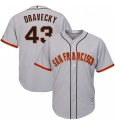 Youth Majestic San Francisco Giants 43 Dave Dravecky Authentic Grey Road Cool Base MLB Jersey Youth Majestic San Francisco Giants 43 Dave Dravecky Authentic Grey Road Cool Base MLB Jersey