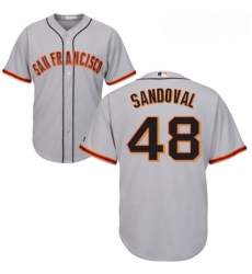Youth Majestic San Francisco Giants 48 Pablo Sandoval Authentic Grey Road Cool Base MLB Jersey Youth Majestic San Francisco Giants 48 Pablo Sandoval Authentic Grey Road Cool Base MLB Jersey