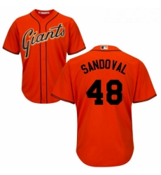Youth Majestic San Francisco Giants 48 Pablo Sandoval Authentic Orange Alternate Cool Base MLB Jersey Youth Majestic San Francisco Giants 48 Pablo Sandoval Authentic Orange Alternate Cool Base MLB Jersey