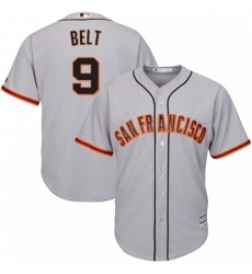 Youth Majestic San Francisco Giants 9 Brandon Belt Replica Grey Road Cool Base MLB Jersey Youth Majestic San Francisco Giants 9 Brandon Belt Replica Grey Road Cool Base MLB Jersey