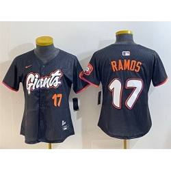 Youth San Francisco Giants 17 Heliot Ramos Anthracite 2025 City Connect Limited Stitched Baseball Jersey