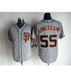 Youth San Francisco Giants Tim Lincecum 55 Gray Stitched Cool Base MLB Jersey Youth San Francisco Giants Tim Lincecum 55 Gray Stitched Cool Base MLB Jersey
