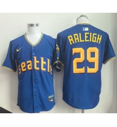 Men Seattle Mariners 29 Cal Raleigh Royal 2025 Limited Stitched jersey