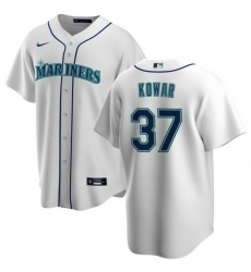 Men Seattle Mariners 37 Jackson Kowar White Cool Base Stitched Jersey Men Seattle Mariners 37 Jackson Kowar White Cool Base Stitched Jersey