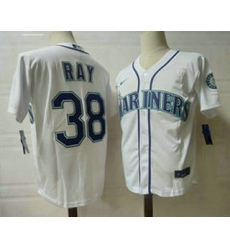 Men Seattle Mariners 38 Robbie Ray White Stitched MLB Flex Base Nike Jersey Men Seattle Mariners 38 Robbie Ray White Stitched MLB Flex Base Nike Jersey