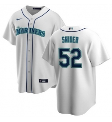 Men Seattle Mariners 52 Collin Snider White Cool Base Stitched Jersey Men Seattle Mariners 52 Collin Snider White Cool Base Stitched Jersey